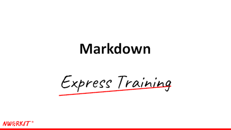 slide do curso Markdown Express Training